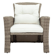 Set Of 4 Piece All Weather Wicker Patio Furniture