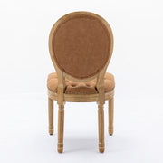 Set of 2 French Style Solid Wood Antique Dining Chairs