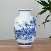 Classic Antique Chinese Blue and White Ceramic Vase
