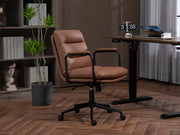 Mid Back PU Leather Home Office Chair