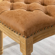 Set of 2 French Style Solid Wood Antique Dining Chairs