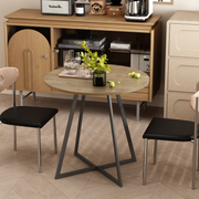 Oslo Brown Round Dining Table for 4
