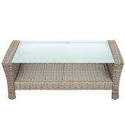 Set Of 4 Piece All Weather Wicker Patio Furniture