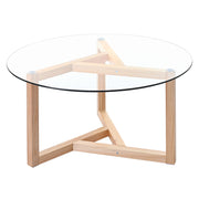 Round Glass Modern Coffee Table