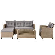 Set Of 4 Piece Outdoor, Patio Furniture