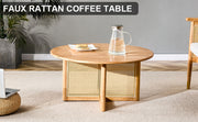 Natural Elegant Wooden Coffee Table