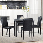 5 Piece Wooden Dining Table Set