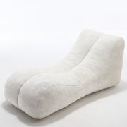 White Polyester Bean Bag Sofa‑Lounger