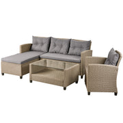 Set Of 4 Piece Outdoor, Patio Furniture