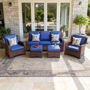 Rattan Outdoor Sectional Conversation 3-Seat Set
