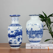 Classic Antique Chinese Blue and White Ceramic Vase
