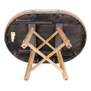 Farmhouse Round Extendable Dining Table