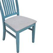 Mid-Century 6-Piece Wood Dining Table Set