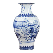 Classic Antique Chinese Blue and White Ceramic Vase
