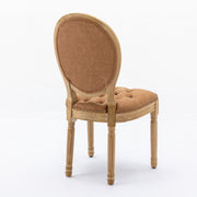 Set of 2 French Style Solid Wood Antique Dining Chairs