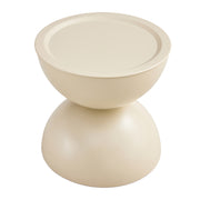 Set of 2 Milk White Coffee Table and End Table With Storage.