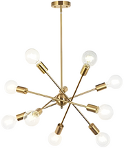 Modern Sputnik Chandelier Lighting with Adjustable Arms