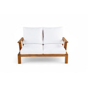 2-Piece Outdoor Acacia Wood Sofa Set