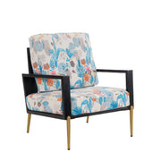 Mid-Century Modern Armchair with Solid Wood Frame