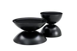 Set of 2Black Coffee Table and End Table With Storage.