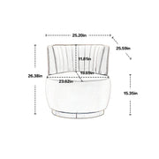 360 Degree Swivel Cuddle Barrel Accent Sofa Chairs