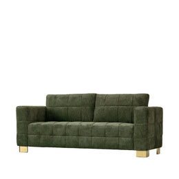 Modern Green Chenille Sofa Couch