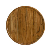 Drum Side Table With Tray Style Top