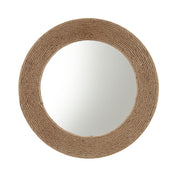 Natural Jute Rope Round Wall Mirror