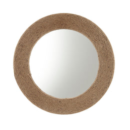 Natural Jute Rope Round Wall Mirror