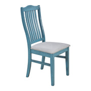 Mid-Century 6-Piece Wood Dining Table Set