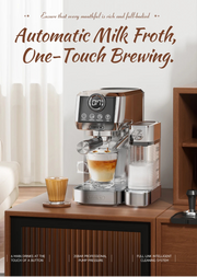 3 in 1 Semi Automatic Espresso Cappuccino Latte Coffee Machine Automatic Milk Froth Ground Coffee