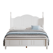 Full Size Wood Platform Bed Frame,Retro Style Platform