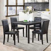 5 Piece Wooden Dining Table Set