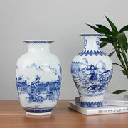 Classic Antique Chinese Blue and White Ceramic Vase
