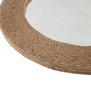 Natural Jute Rope Round Wall Mirror