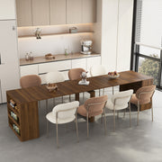 Everett Wood Extendable Dining Table for 10