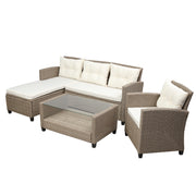 Set Of 4 Piece Outdoor, Patio Furniture