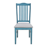 Mid-Century 6-Piece Wood Dining Table Set