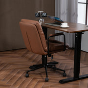 Mid Back PU Leather Home Office Chair