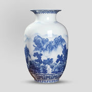 Classic Antique Chinese Blue and White Ceramic Vase