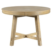 Farmhouse Round Extendable Dining Table