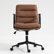 Mid Back PU Leather Home Office Chair