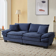 Corduroy Sofa Sleeper Couch Loveseat Sofa with Pillows