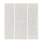 Triptych 3-piece Dimensional Resin Canvas Wall Art Set