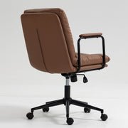Mid Back PU Leather Home Office Chair