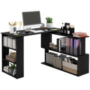 L Shaped 360 Degree Rotating Corner Desk