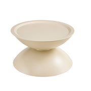 Set of 2 Milk White Coffee Table and End Table With Storage.