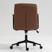 Mid Back PU Leather Home Office Chair