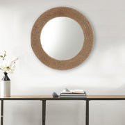 Natural Jute Rope Round Wall Mirror