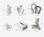 Ceramic Simple White Vase Nordic Home Decoration